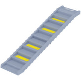 PawHut Dog Stairs for Car Truck SUV, Foldable Dog Ramp for Medium Small Dogs, Gray