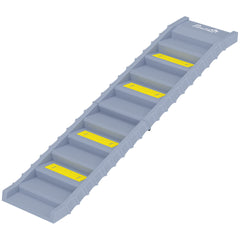 PawHut Dog Stairs for Car Truck SUV, Foldable Dog Ramp for Medium Small Dogs, Gray
