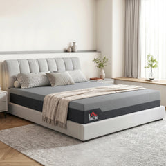HOMCOM King Mattress, 14 Inch Memory Foam Mattress for Pressure Relief, Graphene Gel Cooling Copper Bed in a Box, Made in USA
