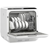 HOMCOM Countertop Dishwasher, Portable Mini Dishwasher with 1.6 Gal Built-in Water Tank, 5 Washing Programs, Air-Dry Function