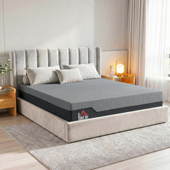 HOMCOM King Mattress, 12 Inch Memory Foam Mattress for Pressure Relief, Graphene Gel Cooling Copper Bed in a Box, Made in USA