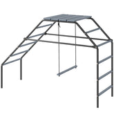 PawHut Chicken Coop Perches with Adjustable Swing, 10 Roosting Bars, for Backyard, Farm