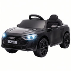 Qaba Audi A5L Licensed Electric Ride on Car for Kids 3-6 with Remote Control Dual Motors 4-Wheel Suspension Music, Black