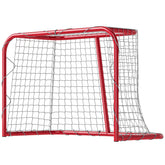 Soozier 35" x 18" Street Hockey Goal, Easy Setup Hockey Net with Metal Frame, Lightweight & Portable