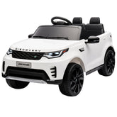Qaba 12V Electric Car for Kids, Licensed Land Rover Ride on Car with Parent Remote, Soft Start, 4 Wheel Suspension, White