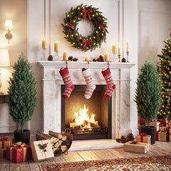 HOMCOM 4ft Artificial Christmas Tree Set of 2, UV Resistant Faux Cedar Tree with 291 PE Branch Tips and Pot, Green