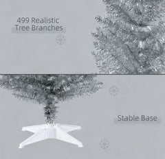 Pencil Christmas Tree,Decorated Christmas Tree, with 499 Realistic Branch Tips and Plastic Stand