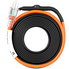 Self-Regulating Pipe Heating Cable, 30-feet 5W/ft Heat Tape for Pipes Freeze Protection, Protects PVC Hose, Metal and Plastic Pipe from Freezing, 120V