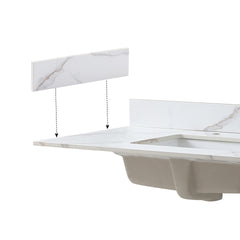 Montary vanity top carrara gold side splash