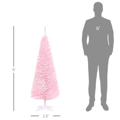 Artificial Pencil Christmas Tree, Slim Xmas Tree with Easy Setup, Ideal for Festive Displays