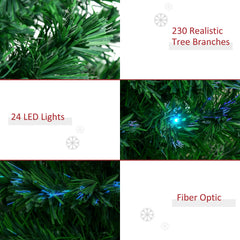 6' Tall Douglas Fir Pre-Lit Artificial Christmas Tree with Realistic Branches