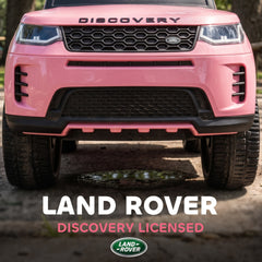 Qaba Land Rover Discovery Licensed Baby Push Car, 2-in-1 Ride on Car with Push Handle and Safety Guardrail, Pink