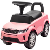 Qaba Land Rover Licensed Ride On Car for Kids, Toddler Baby Push Car with Under Seat Storage, for 18-36 Months, Pink