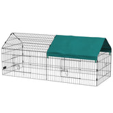 PawHut 73" Small Animal Playpen with Roof for Rabbits, Chicken, Chinchillas