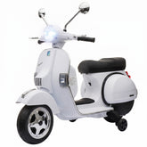 Qaba 12V Kid Motorcycle, Electric Motorbike with Training Wheels, Rear Suspension, Steering Limitation for 3-6 Years, White