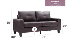 Newbury G464A-S Newbury Modular Sofa , DARK BROWN