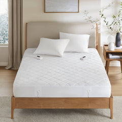 1-Piece King Heated Mattress Pad,White