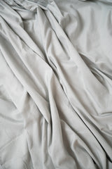 Omne Sleep 4-Piece Pewter Microplush and Bamboo Flex Head California King Hypoallergenic Sheet Set