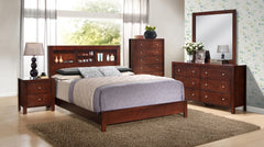 Transitional Cherry Full Bed For Timeless Elegance