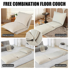 Convertible Flip Chair Floor Sofa Bed (37")