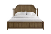 King Planked Panel Bed - Almond