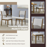 Avery 5-Piece Dining Set, Tripod-Cross Dining Table with 4 Stylish Chairs