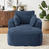 Oversized Corduroy Chaise Lounge Chair Indoor, Corduroy Upholstered Modern Sofa Couch,No Assembly Required,Comfy Sleeper Sofa for Living Room/Dorm/Apartment
