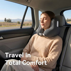 Yvnens Travel Pillow with Built-In Headphones