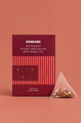 Red Ginseng Donkey-Hide Gelatin Rose Herbal Tea