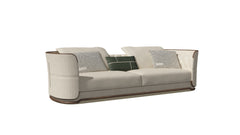 Four-Seat Sofa — Curved Arm Design