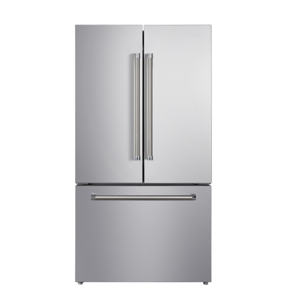 Yukon 36 inch Silver French-Door Counter-Depth Refrigerator