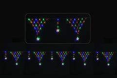 LED Star Triangle Net Curtain Light Multi