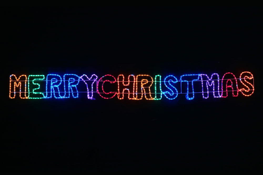 LED Rlight Merry Christmas Rainbow 2in1
