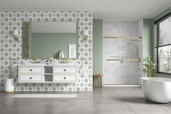 72" Wall Hung Bathroom Vanity Cabinet Fits Double Sinks, Cabinet Only (Countertop and Sinks Not Included)