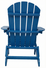 Embossed Wooden Outdoor Folding Adirondack Chair with Pre-Assembled BackRest & SeatBoard,Wood Patio Chair for Garden Backyard Porch Pool Deck Firepit with Wood Grain