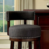 LYNSEY Dark Oak/Gray 29 Bar Stool