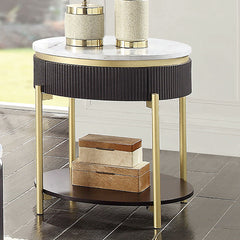 KOBLENZ End Table, Dark Walnut