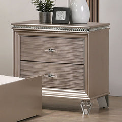 ALLIE Night Stand Beige & Rose Gold