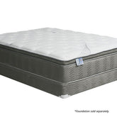 STORMIN White/Gray 13" Euro Pillow Top Mattress