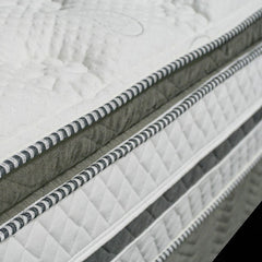 SIDDALEE White/Gray 16" Euro Pillow Top Mattress