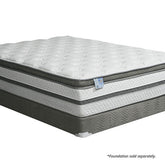 SIDDALEE White/Gray 16" Euro Pillow Top Mattress