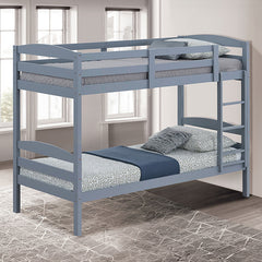 Finsbury Twin Twin Bunk Bed Espresso, Grey & White
