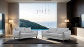 Vermon Sofa Set Light Gray