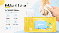 Gulupet Antibacterial Unscented Pet Wipes 100 sheets per pack