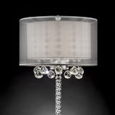 30"H Table Lamp, Hanging Crystal