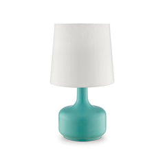 Farah Teal 17"H Matte Teal Table Lamp
