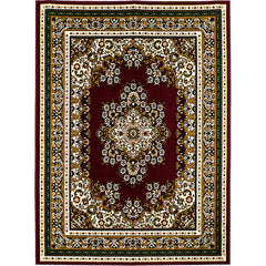 SHINTA Burgundy 5' X 8' Area Rug