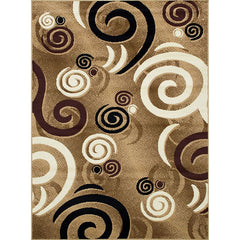 Blitar Brown Black, Brown Cream, & Gray 5' X 7' Area Rug