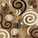 Blitar Brown Black, Brown Cream, & Gray 5' X 7' Area Rug