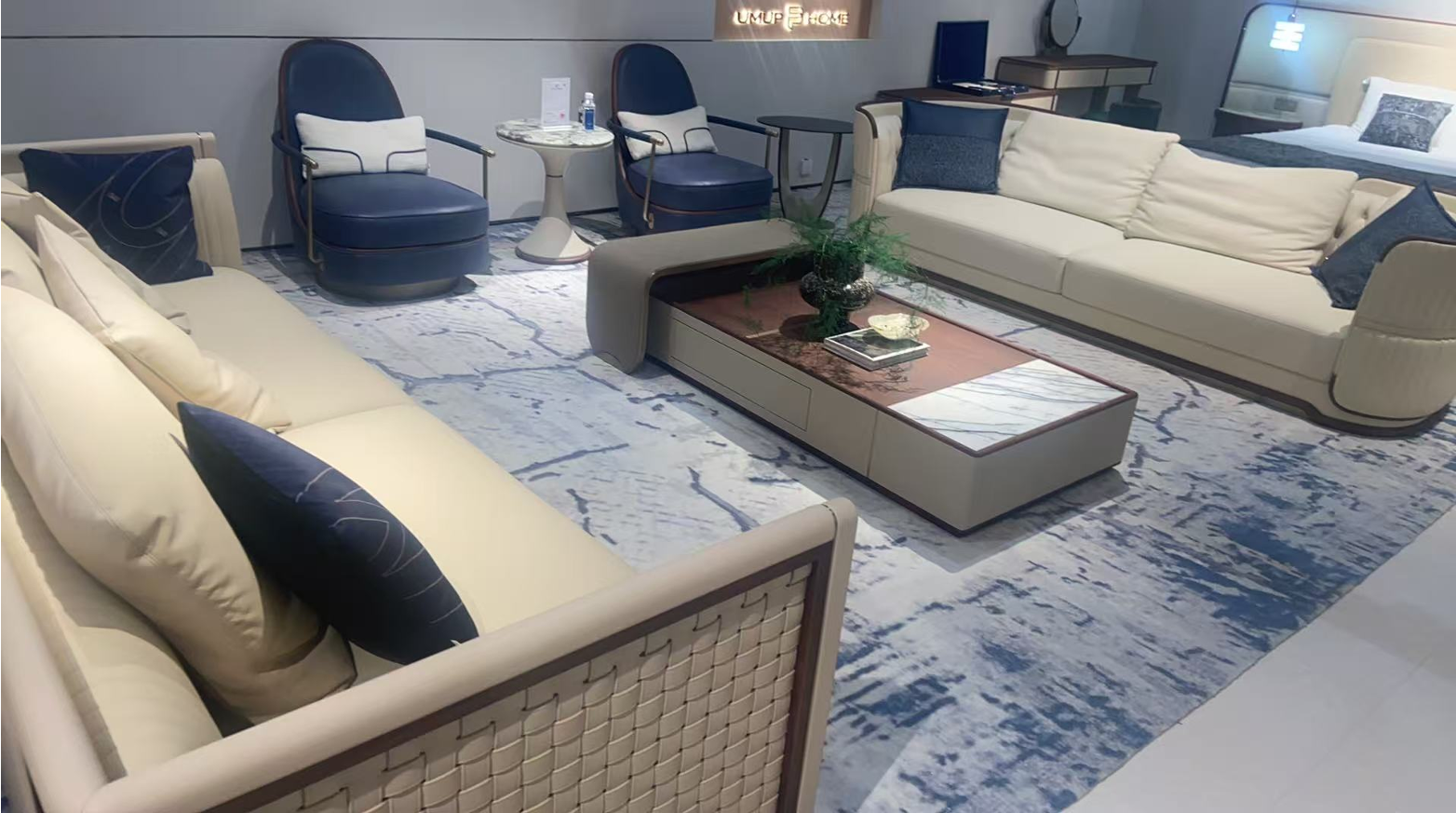 Contemporary Living Room Suite — 9 Pieces—Preorder